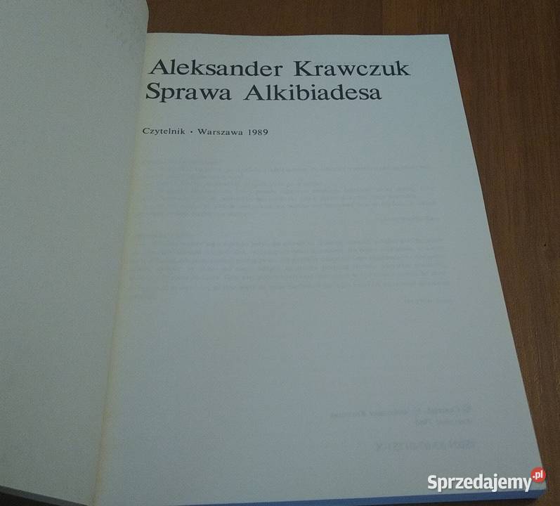 Sprawa Alkibiadesa Aleksander Krawczuk Gdańsk
