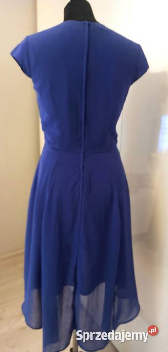 niebieska zwiewna asymetryczna Częstochowa