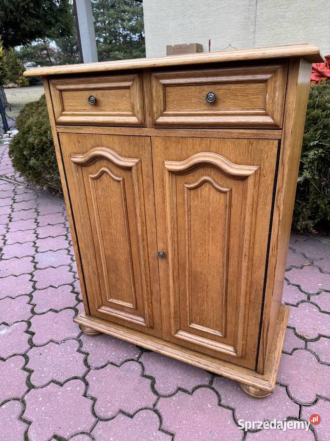 Komoda dębowa stylowa szafka na buty mazowieckie Sulbiny