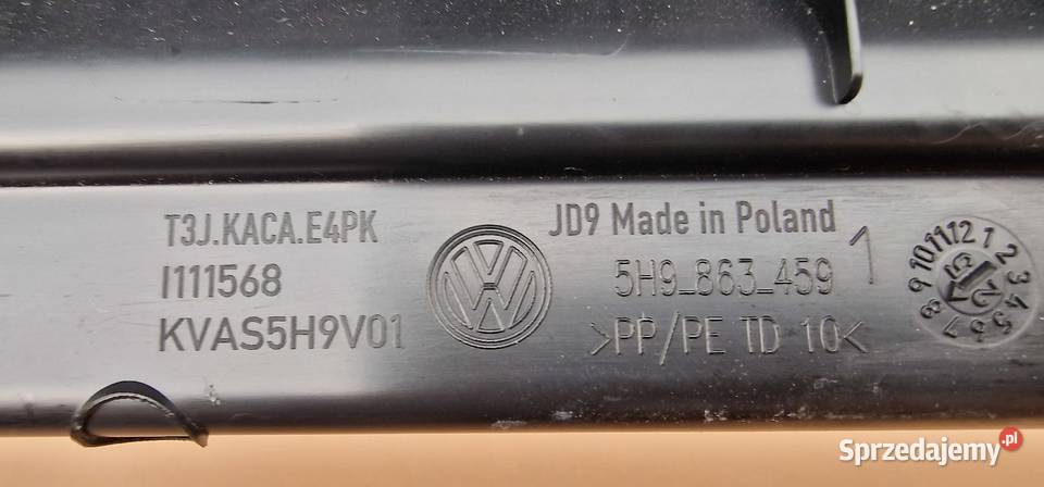 VW GOLF 8 VIII KOMBI OSŁONA ZAMKA KLAPY Bieleń