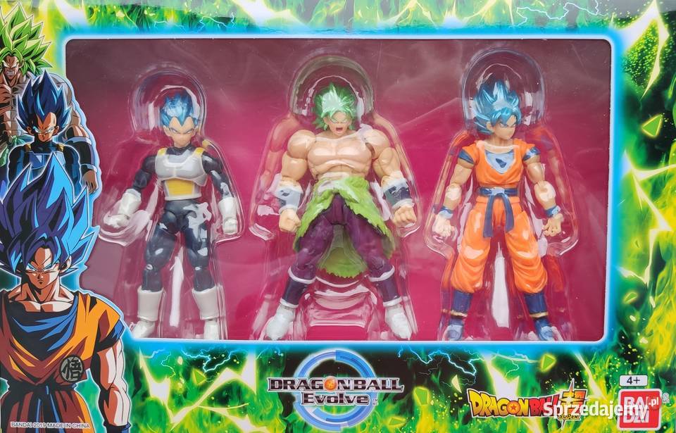 Dragon Ball Evolve Zestaw 3 Figurki Vegeta Broly Figurki