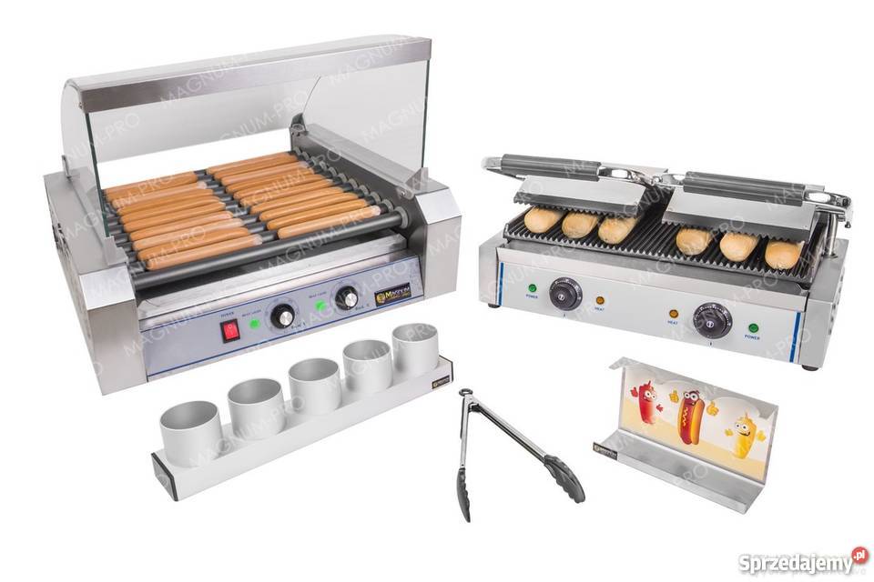 ZESTAW XXL Teflon do robienia HOTDOGów Akcesoria