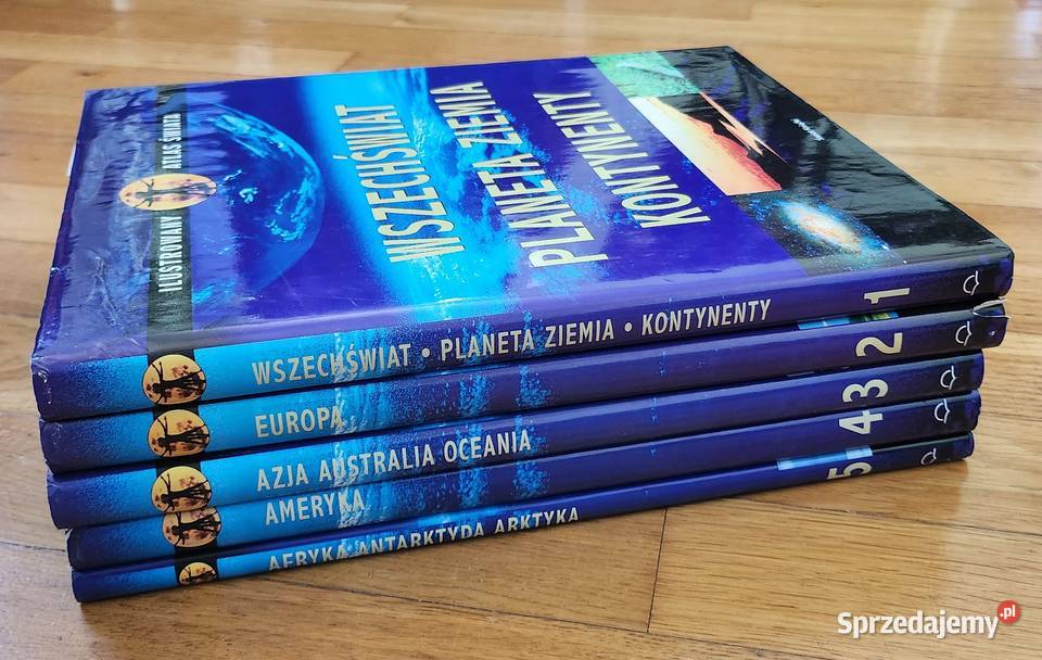 Ilustrowany atlas świata 5 tomów Warszawa