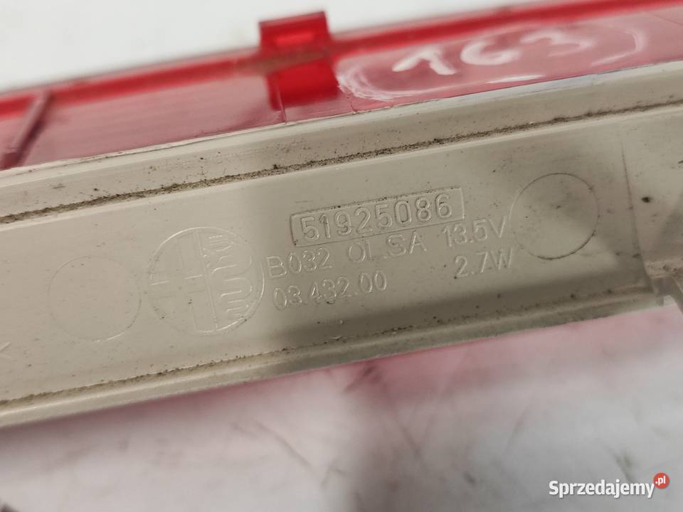 GIULIETTA LIFT 14r światło STOP 51925086 środek Światła stop Kielce sprzedam