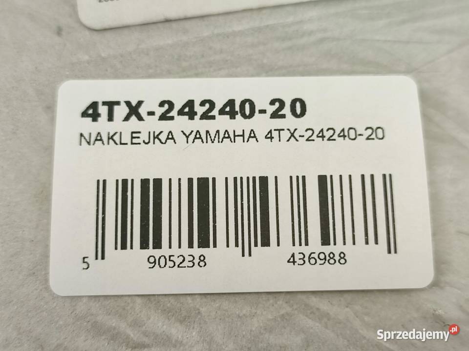 NAKLEJKA 2 NA BAK YAMAHA TDM850 19971998