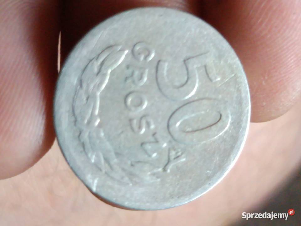 moneta 50 gr 1949 r skretka Chełm sprzedam