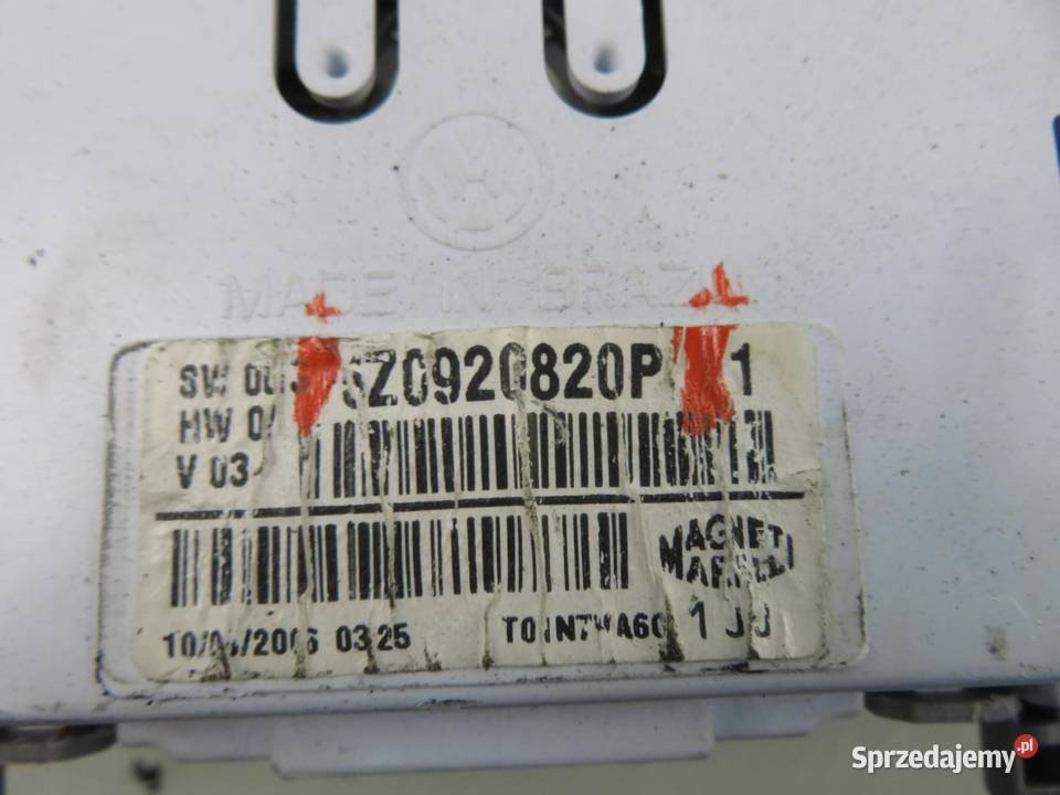 LICZNIK VW FOX 5Z1 5Z3 14 BKR 6Z0920820P osobowe