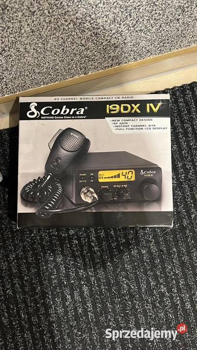 CB Radio Cobra 19DX IV EU antena Prószków