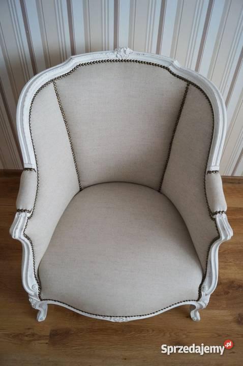 Fotel ludwikowskifrancuska berżera shabby chic podkarpackie