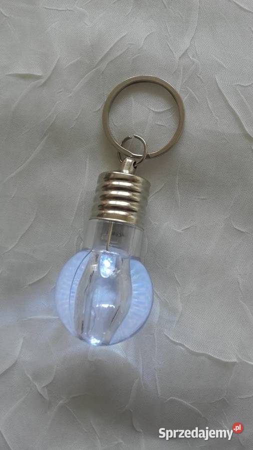 BRELOK DO KLUCZY PRZYPINKA ŻARÓWKA LEDOWA Ozdoby sprzedam