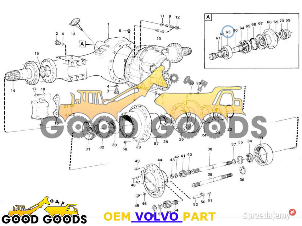 VOLVO ŁOŻYSKO 181213 Układ napędowy mazowieckie Władysławów sprzedam