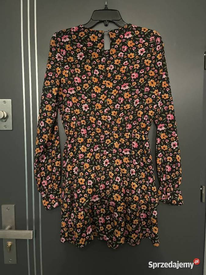 HM sukienka modny wzór kwiaty kwiecista hit blog Kwiatki Choszczno