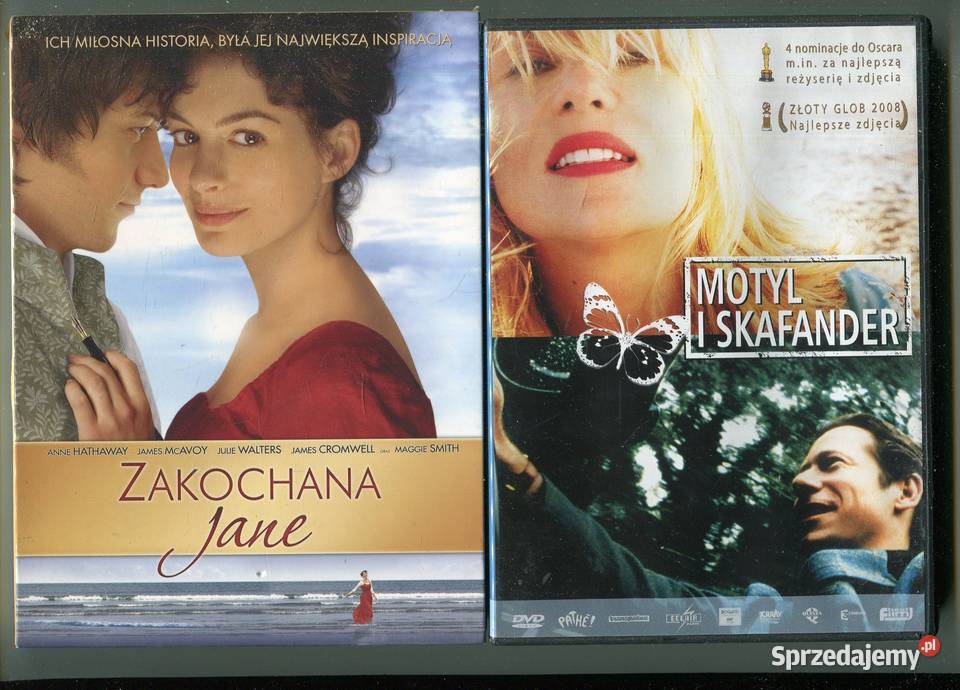 Motyl i skafander Zakochana Jane 2 filmy DVD Filmy zachodniopomorskie Szczecin