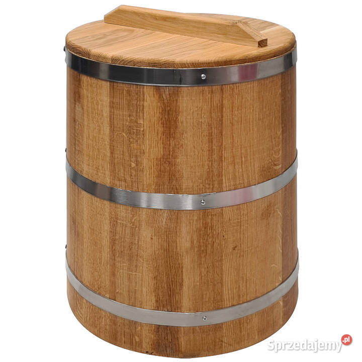 Beczka drewniana dębowa do kiszenia 50 L Wyposażenie wnętrz Skawina