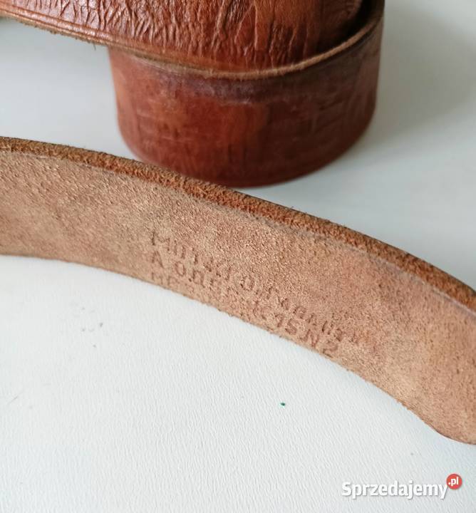 Pasek skórzany męski z PRLu vintage Łódź sprzedam