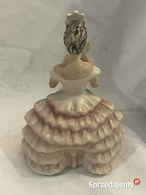 Porcelanowa figurka Dama z lusterkiem J Jezela