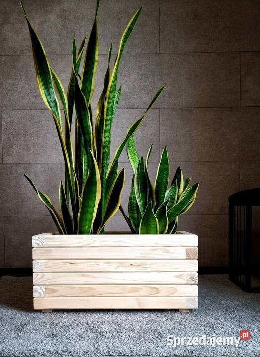 Donica drewniana prostokątna donica nowoczesna Kalety sprzedam