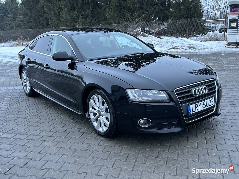 Audi A5 Sportback20TDI czarny lubelskie Lubartów