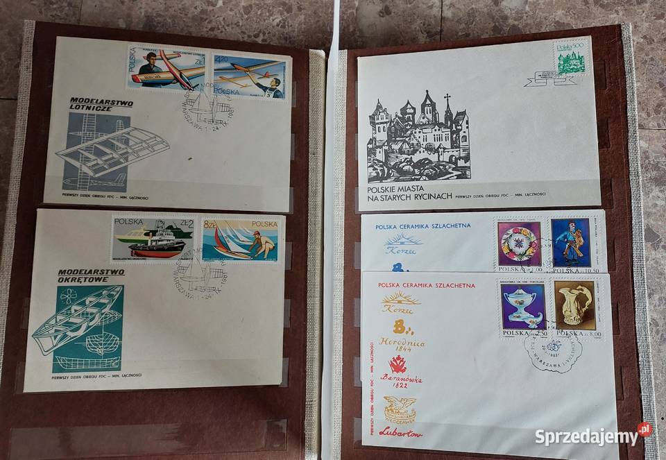 65 koperty znaczki całostki FDC polskie pierwszy Tczew