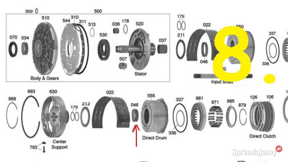 Tulejka BUSHING 56046 BUSHING DRUM A4LD 5R55W S Rzeszów