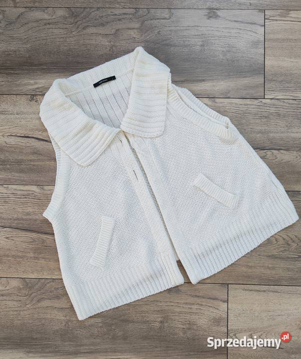 Kremowa kamizelka Vintage y2k Vero Moda Swetry i golfy podkarpackie Jasło