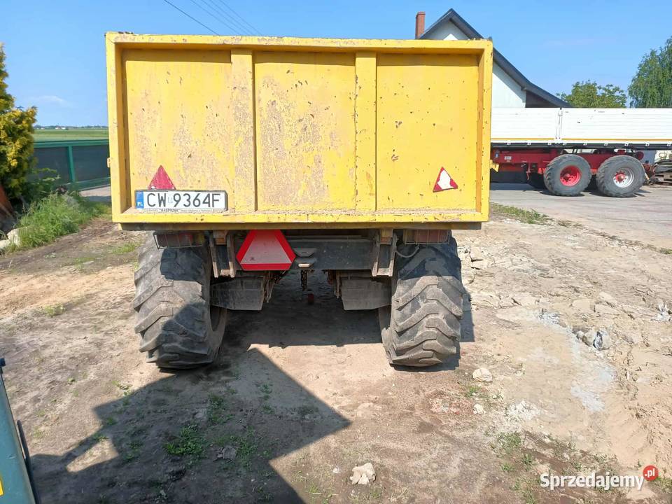 Przyczepa wywrotka wanna tandem koła balonowe