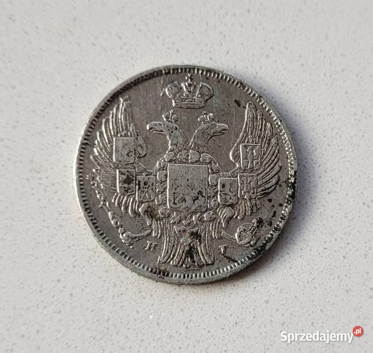 443 ZABÓR ROSYJSKI srebro 15 Kopiejek 1 Złoty Wola Kruszyńska sprzedam