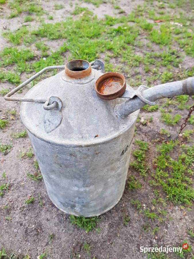 PrzedwojennaZabytkowa sygnowana duża olejarka Barlinek