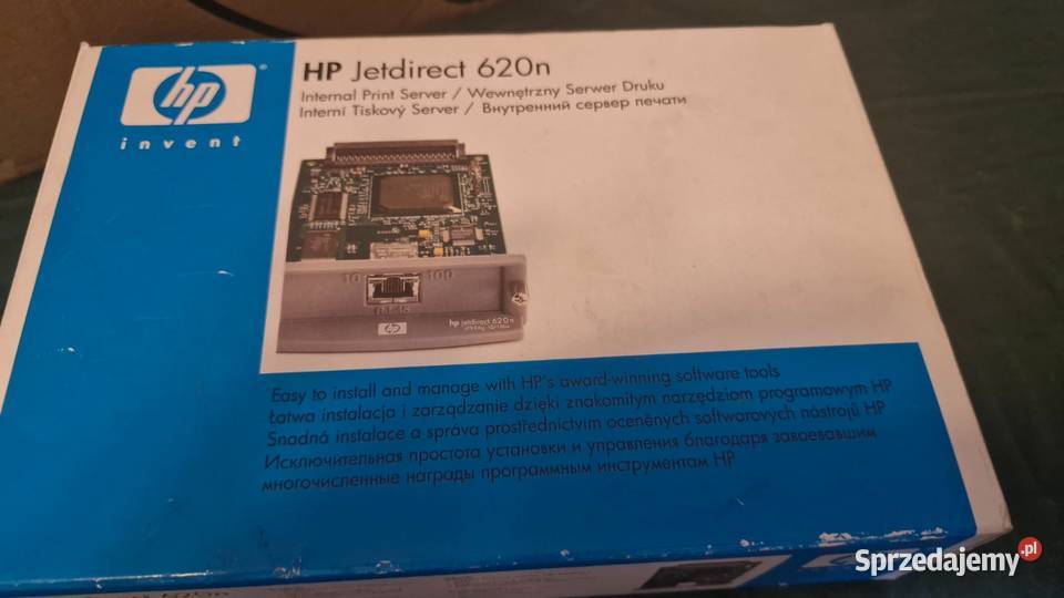 HP JETDIRECT 620n wewnętrzny serwer wydruku Drukarki i skanery wielkopolskie