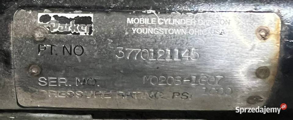 Parker 3770121145 Siłownik hydrauliczny Poznań sprzedam