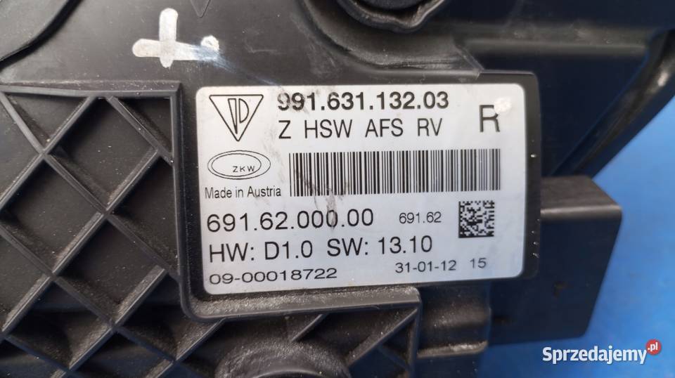 LAMPA PRAWY PRZÓD XENON SKRĘTNY IGŁA 99163113203