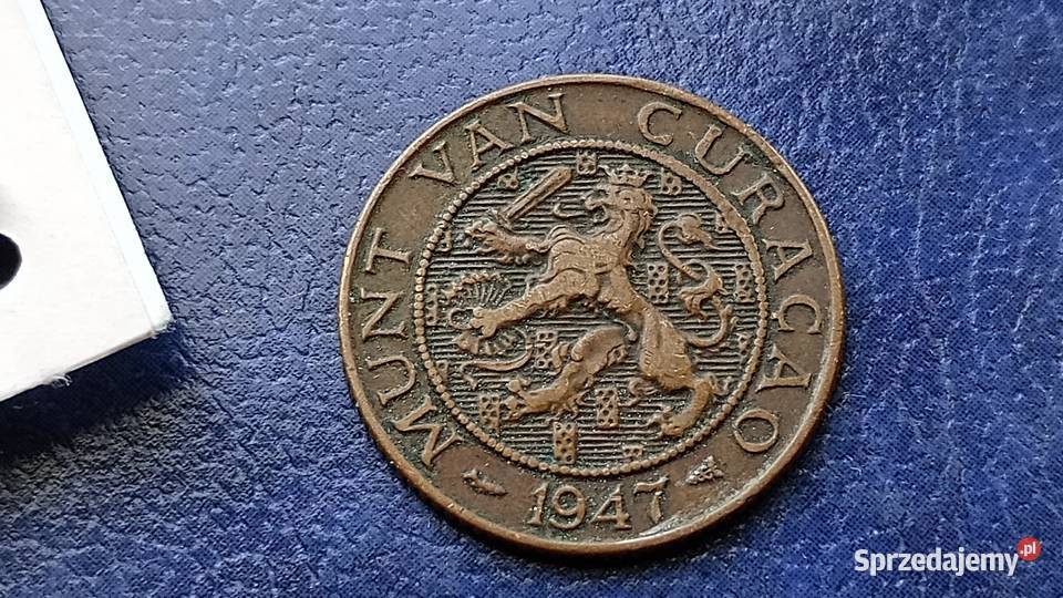 Stare monety 2 12 cent 1947 Curacao Lesko