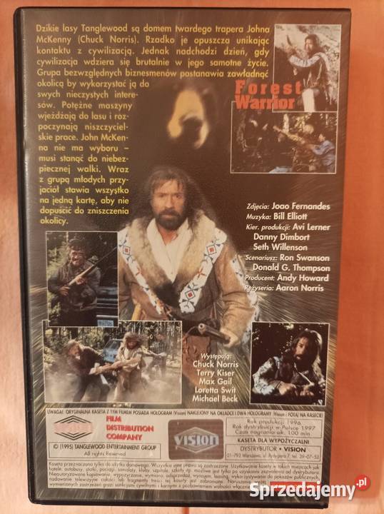 Sprzedam kasetę VHS Chuck Norris Pabianice