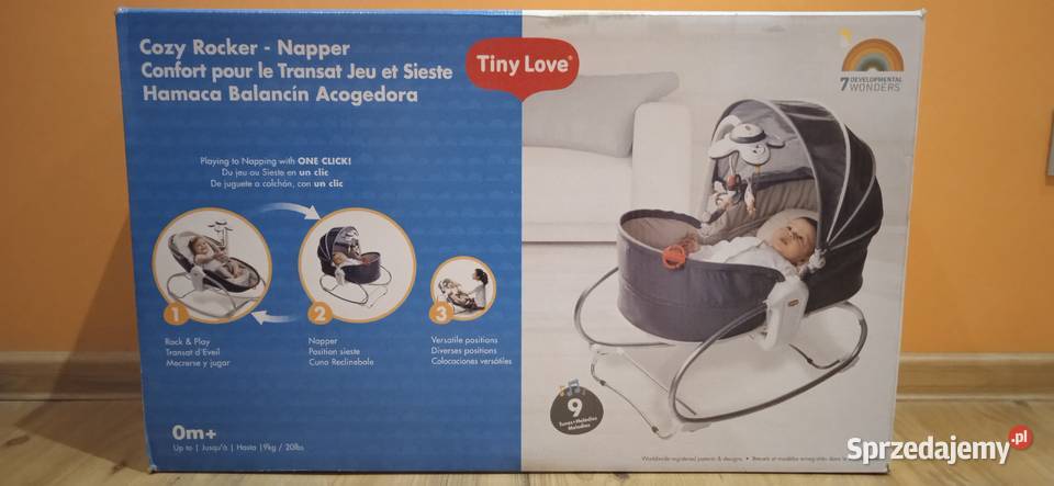 Wielofunkcyjny Leżaczek Bujaczek Łóżeczko 3W1 Leżaczki i huśtawki lubuskie Zielona Góra