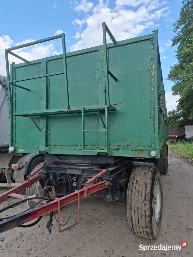Przyczepa wywrotka 3 osiowa nieuszkodzony Przyczepy rolnicze łódzkie Wola Pomianowa