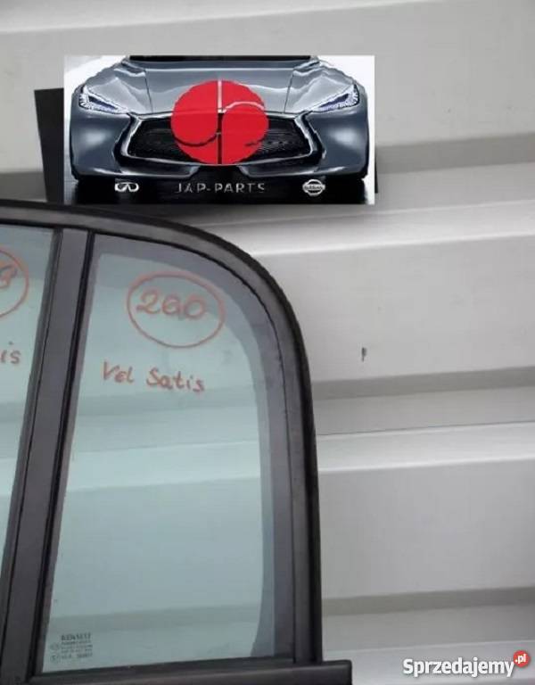 RENAULT VEL SATIS SZYBA MAŁA BOCZNA DRZWI TYŁ RL Nowy Tomyśl