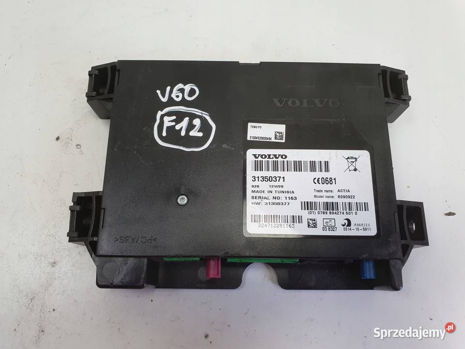 Volvo S60 II V60 MODUŁ TELEFONU Sterownik Rudka