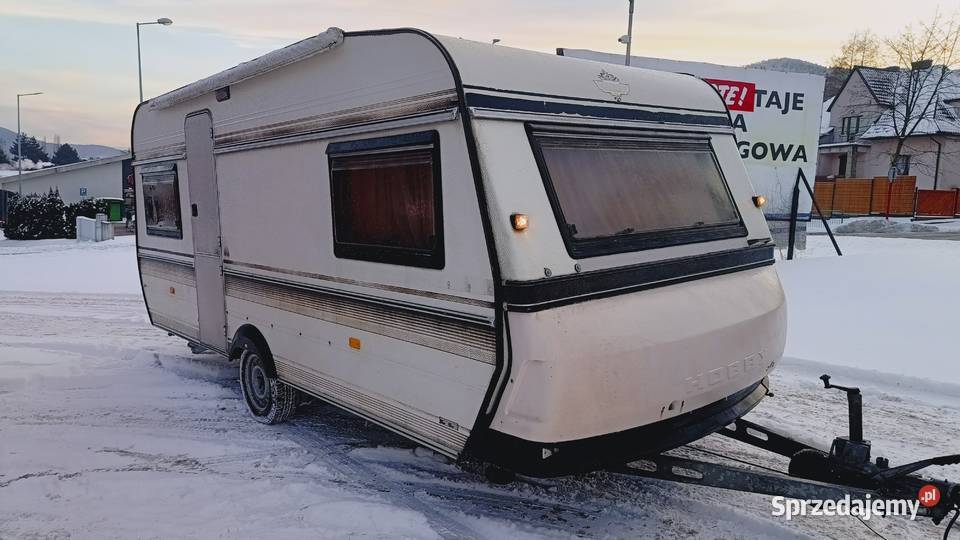 przyczepa kempingowa HOBBY campingowa kemping Międzybrodzie Bialskie