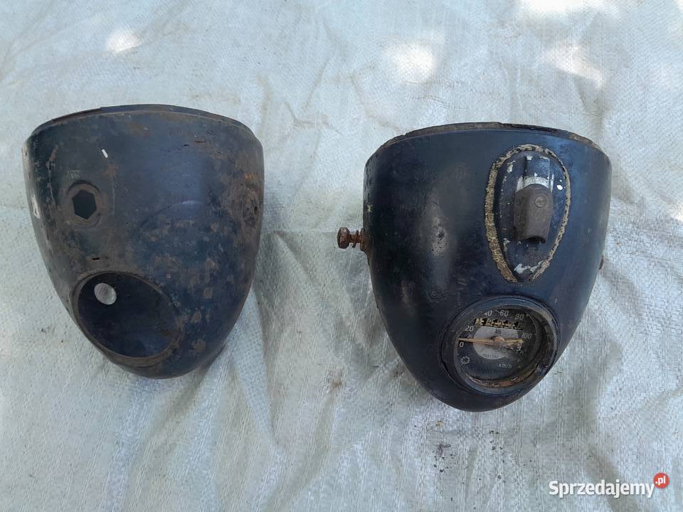 Metalowa lampa przednia wsk Świerzawa