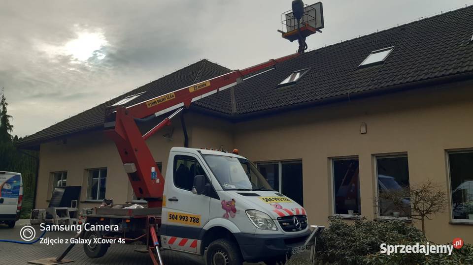 Podnośnik koszowy zwyżka zwyżki wynajem 20 m Bielsko-Biała