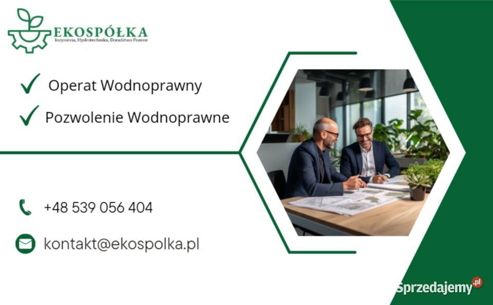 Operat wodnoprawny Pozwolenie wodnoprawne Wysokie Mazowieckie