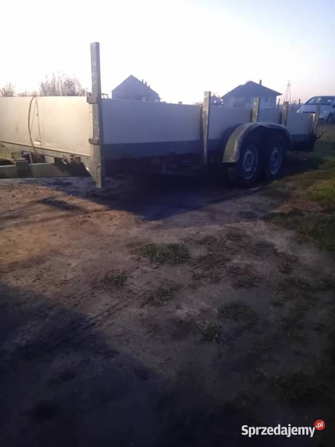Przyczepa 2 osiowa zNiemiec 2500 chamulec burty świętokrzyskie Łagów