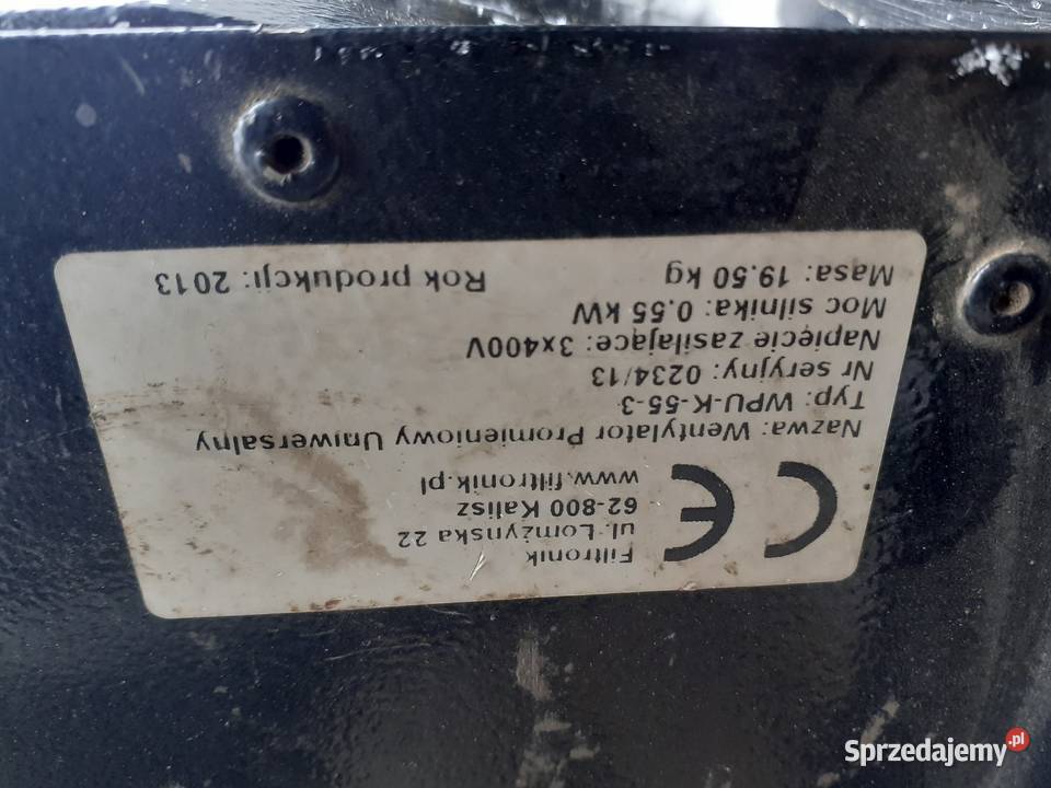 Wiszący odsysacz spalin Filtronik Tarnobrzeg