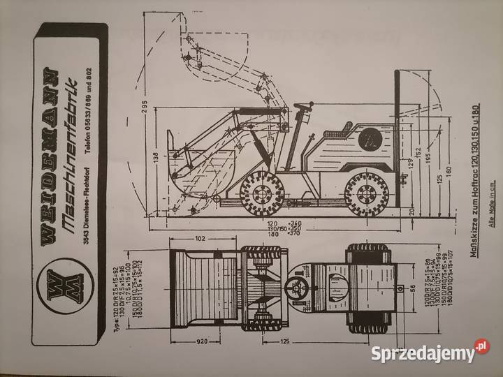 Weidemann Hoftrac Typ 120 130 150 180 Sulejów