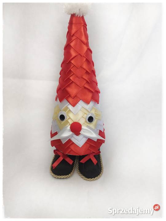 Mikołaj z wstążki Boże Narodzeniedekoracja Sędziszów Małopolski