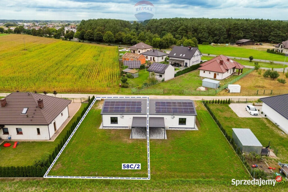 Nowy dom w zabudowie bliźniaczej prawa strona łódzkie Galewice sprzedam