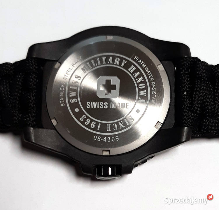Zegarek szwajcarski SWISS MILITARY HANOWA Black śląskie