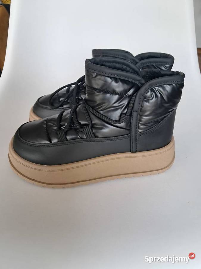 nowe czarne buty śniegowce rozmiar 37 długość Sandomierz sprzedam