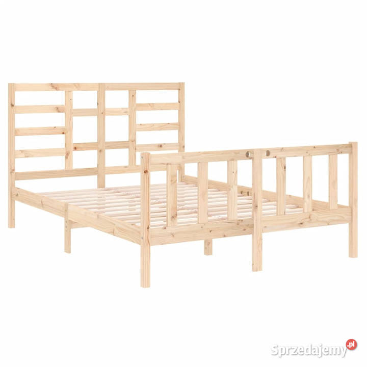 Rama łóżka lite drewno podwójna 120x190 195cm sprzedam