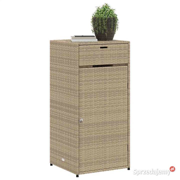 vidaXL Szafka ogrodowa beżowa 55x55x111 Pozostałe Warszawa